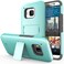 VENA HTC One (M9) Case - [Legacy] Slim Fit Dual Layer Hybrid Case with Kickstand &amp; Screen Protector for HTC One M9 (2015) - Teal &amp; Gray