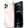 VENA Melange Marble Case Compatible with Apple iPhone 12/12 Pro (6.1"-inch), (Drop Proof Protection) Stylish Bumper Case Cover - Pink