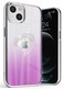 VENA vLove Holographic Case Compatible with Apple iPhone 13/14 (6.1"-inch), Heart Shape Design (MagSafe Compatible) Dual Layer Slim Hybrid Clear Bumper Case Cover - Rainbow