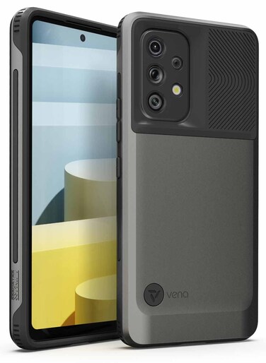 VENA Outcross for Samsung Galaxy A53 5G Case, Military Grade Drop Protection, Dual Layer Shockproof Protective Phone Case - Graphite Gray/Black