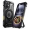 SUPCASE for iPhone 16 Case with Camera Control Capture Button (Unicorn Beetle Grip), [Compatible with MagSafe] Heavy Duty Rugged Magnetic Stand Phone Case for iPhone 16 6.1'' 2024, Black