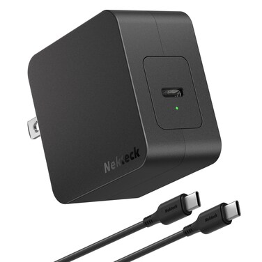 Nekteck 60W USB C Charger [GaN Tech], PD 3.0 Fast Charging [USB-IF &amp; ETL Certified] with Foldable Plug, Compatible with MacBook Air/Pro, iPhone 15