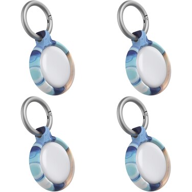 OtterBox - 4-Pack AirTag Case - Secure &amp; Protective AirTag Holder, Easy Installation &amp; Snug Fit, Incudes Durable Carabiner (Saturn Graphic)