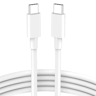 USB C to USB C Cable 100W 6.6ft for MacBook Pro MacBook Air Charger, iPad Pro 13 12.9 11 inch, iPad Air 5 4, Mini 6, A17 Pro, iPhone 16 15 Pro Max Plus, Samsung, USBC Type C PPS Fast Charging Cord