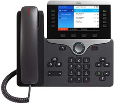CISCO IP Phone 8861 with Multi-Platform Phone Firmware, 5-inch VGA Backlit Color Display, Gigabit Ethernet Switch, Class 2 PoE, WLAN Enabled, USB Port (CP-8861-3PW-NA-K9=)