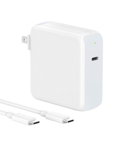 96W USB C Charger for MacBook Pro 16, 15, 14, 13 inch 2024, 2023, 2022, 2021, M4 M3 M2 M1 MacBook Air, USBC Laptop Power Adapter, iPad, LED, 6.6ft 5A Cable Charging as Fast as Original Quality