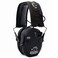WALKER'S Razor Electronic Quad Muff w/ Bluetooth   4 Mics 360-Degree Sound Capture 23dB NRR Hearing Protection Range Shooting Earmuffs w/ 2 AAA Batteries, Black
