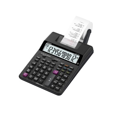 Casio HR-170RC Printing Calculator, Black, 2.6" x 6.5" x 11.6