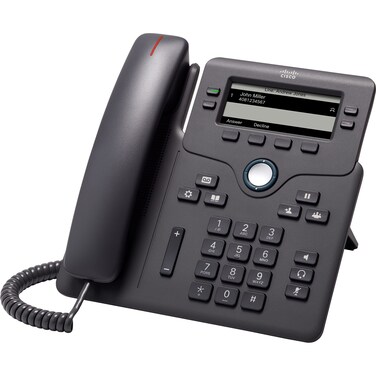 Cisco 6851 IP Phone - Corded - Charcoal