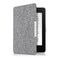 kwmobile Case Compatible with Amazon Kindle Paperwhite - Book Style Felt Fabric Protective e-Reader Cover - (for 2017 and Older) Light Grey