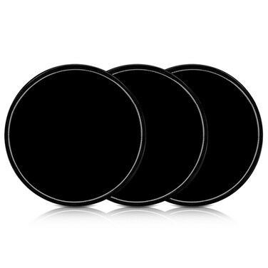 kwmobile Silicone Gel Dash Pad - Anti-Slip Car Dashboard Sticky Mat Phone Mount for Smartphone, GPS, Keys, Glasses - Black