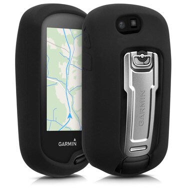 kwmobile Case Compatible with Garmin Oregon 700 / 750t / 600/650 - GPS Handset Navigation System Soft Silicone Skin Protective Cover - Black