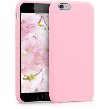 kwmobile Case Compatible with Apple iPhone 6 / 6S Case - TPU Silicone Phone Cover with Soft Finish - Light Pink