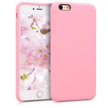 kwmobile Case Compatible with Apple iPhone 6 Plus / 6S Plus Case - TPU Silicone Phone Cover with Soft Finish - Light Pink