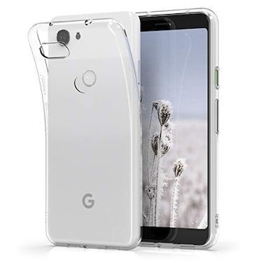 kwmobile Case Compatible with Google Pixel 3a - Clear Case Soft Slim Flexible Protective TPU Phone Cover - Transparent