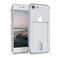 kwmobile Crystal TPU Case Compatible with Apple iPhone SE (2022) / iPhone SE (2020) / iPhone 8 / iPhone 7 - Protective Phone Case with ID Card Slot Holder - Transparent