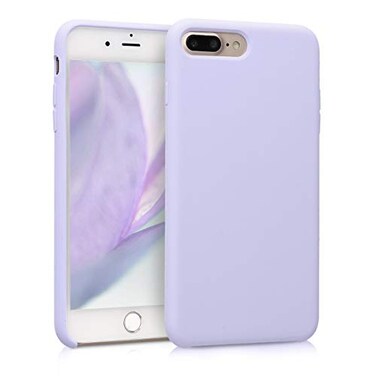kwmobile Case Compatible with Apple iPhone 7 Plus/iPhone 8 Plus Case - TPU Silicone Phone Cover with Soft Finish - Light Lavender