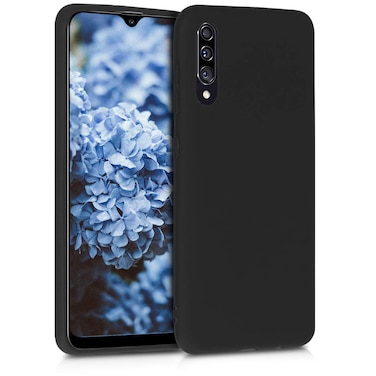 kwmobile Case Compatible with Samsung Galaxy A30s Case - Soft Slim Protective TPU Silicone Cover - Black Matte