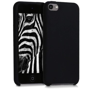 kwmobile TPU Silicone Case Compatible with Apple iPod Touch 6G / 7G (6th and 7th Generation) - Case Soft Flexible Protective Cover - Black