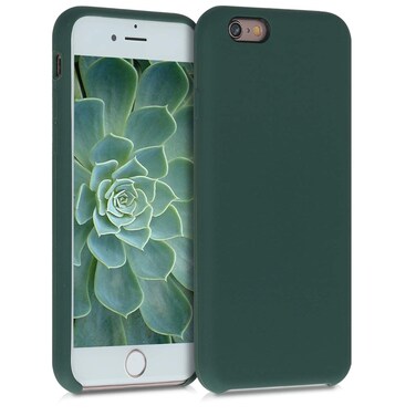 kwmobile Case Compatible with Apple iPhone 6 / 6S Case - TPU Silicone Phone Cover with Soft Finish - Moss Green