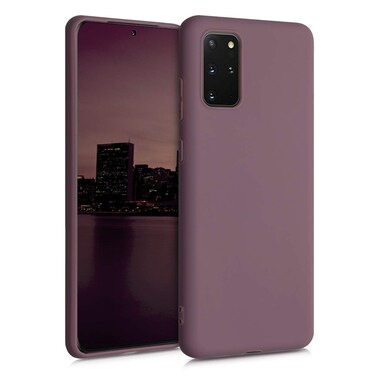 kwmobile Case Compatible with Samsung Galaxy S20 Plus Case - Soft Slim Protective TPU Silicone Cover - Grape Purple
