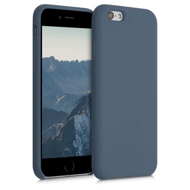 kwmobile Case Compatible with Apple iPhone 6 / 6S Case - TPU Silicone Phone Cover with Soft Finish - Dark Slate