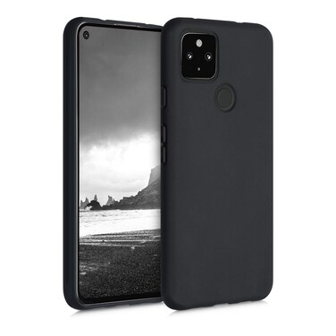kwmobile Case Compatible with Google Pixel 4a 5G Case - Soft Slim Protective TPU Silicone Cover - Black