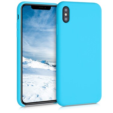 kwmobile Case Compatible with Apple iPhone Xs Max Case - TPU Silicone Phone Cover with Soft Finish - Cool Glacier