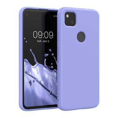 kwmobile Case Compatible with Google Pixel 4a Case - Slim Protective TPU Silicone Phone Cover - Light Lavender