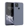 kwmobile Case Compatible with Google Pixel 4a 5G Case - Slim Protective TPU Silicone Phone Cover - Blue Grey