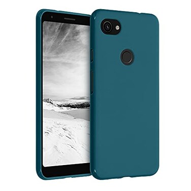 kwmobile Case Compatible with Google Pixel 3a XL Case - Soft Slim Protective TPU Silicone Cover - Teal Matte