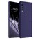 kwmobile Case Compatible with LG Velvet Case - Soft Slim Protective TPU Silicone Cover - Deep Ocean