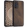 kwmobile Real Wood Case Compatible with Samsung Galaxy A52 / A52 5G / A52s 5G Case - Hard Wooden Cover w/TPU Bumper - Dark Brown