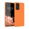 kwmobile Case Compatible with Samsung Galaxy A52 / A52 5G / A52s 5G Case - Soft Slim Protective TPU Silicone Cover - Fruity Orange