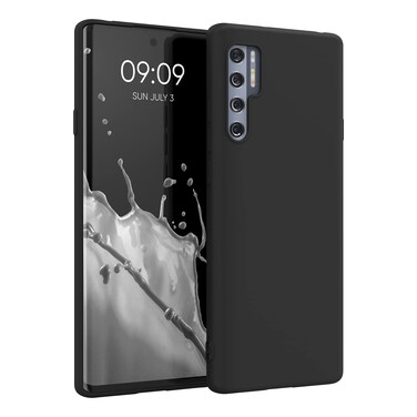 kwmobile Case Compatible with TCL 20 Pro 5G Case - Soft Slim Protective TPU Silicone Cover - Black Matte