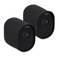 kwmobile 2X Skin Compatible with Arlo Essential Spotlight - Silicone Security Camera Case Outdoor CCTV Cover - Black