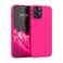 kwmobile Case Compatible with Apple iPhone 13 Pro Max Case - Slim Protective TPU Silicone Phone Cover - Neon Pink