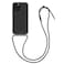 kwmobile Crossbody Case Compatible with Apple iPhone 13 Pro Max Case - Clear TPU Phone Cover w/Lanyard Cord Strap - Black/Transparent