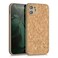 kwmobile Case Compatible with Apple iPhone 11 - Case Made of TPU and Cork with Bumper for Phone - Light Brown