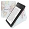 kwmobile Origami Case Compatible with Kobo Libra 2 - Case Slim Premium PU Leather Cover with Stand - Travel Black/Multicolor