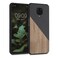 kwmobile Case Compatible with Xiaomi Redmi Note 9S / 9 Pro / 9 Pro Max - Hard Phone Cover with TPU Bumper and Wood/Carbon Back - Dark Brown