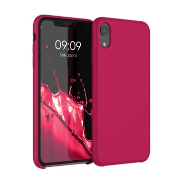 kwmobile Case Compatible with Apple iPhone XR Case - TPU Silicone Phone Cover with Soft Finish - Sweet Cherry