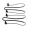 kwmobile Straps Compatible with Samsung Galaxy Buds Pro - 2X Silicone Holder for Wireless Earphones - Black/Black
