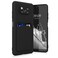 kwmobile Case Compatible with Xiaomi Poco X3 NFC/Poco X3 Pro Case - TPU Phone Cover with Credit Card Holder - Black Matte