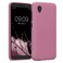 kwmobile Case Compatible with Alcatel 1 (5.0") Case - Soft Slim Protective TPU Silicone Cover - Dark Rose