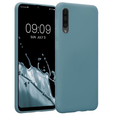 kwmobile Case Compatible with Samsung Galaxy A50 Case - Soft Slim Protective TPU Silicone Cover - Arctic Night