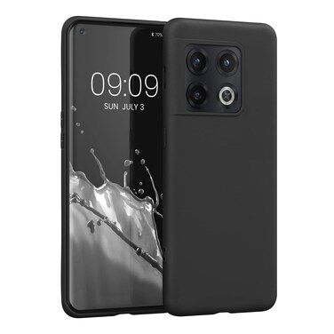 kwmobile Case Compatible with OnePlus 10 Pro 5G Case - Soft Slim Protective TPU Silicone Cover - Black Matte