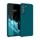 kwmobile Case Compatible with Samsung Galaxy S21 FE Case - TPU Silicone Phone Cover with Soft Finish - Teal Matte