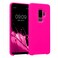 kwmobile Case Compatible with Samsung Galaxy S9 Plus Case - TPU Silicone Phone Cover with Soft Finish - Neon Pink