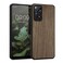 kwmobile Real Wood Case Compatible with Xiaomi Redmi Note 11 Pro/Note 11 Pro (5G) / Note 12 Pro (4G) Case - Hard Wooden Cover w/TPU Bumper - Dark Brown